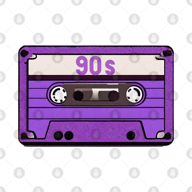 90's retro purple tape by Artist usha