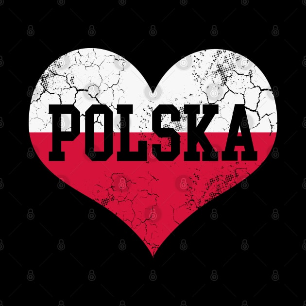 Polska Heart Poland Flag Polish Family Heritage by E