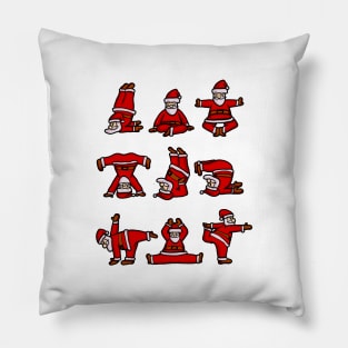 Yoga Christmas Sweatshirt Pillow