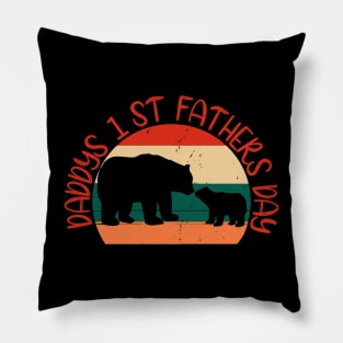 Daddy's 1st Father's Day T Shirt Pillow