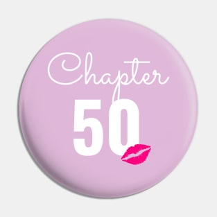 50th birthday anniversary Pin