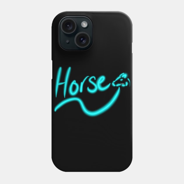 Glow Horse Phone Case by Wolfgon Designs