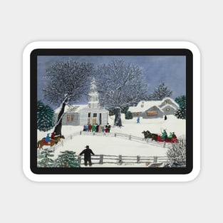 robertson moses winter robertson moses winter portrait of grandma moses Magnet