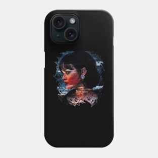 Rihanna scratch portrait design Phone Case