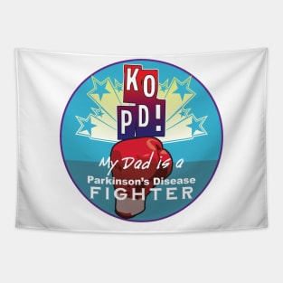 KO PD My Dad Fights Parkinsons Tapestry