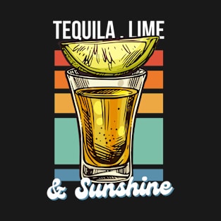 Tequila Lime and Sunshine Summer vacation T-Shirt