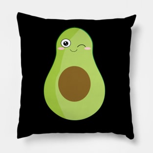 avocado kawaii Pillow