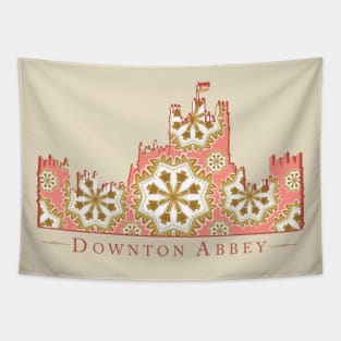 Downton Abbey Silhouette Fan Art Tapestry