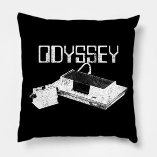 Magnavox Odyssey Home Video Gaming System Vintage Distressed Retro Design Pillow