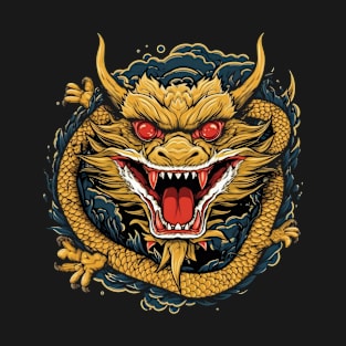 Drache mystisch Lindwurm Monster Ungeheuer Biest T-Shirt