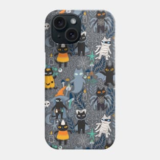 Halloween black cats Phone Case