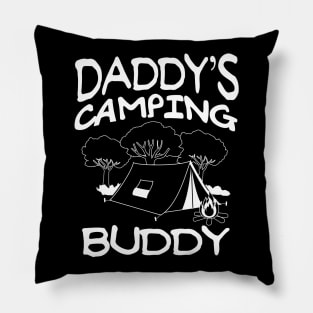 Daddys Camping Buddy Summer Quote Pillow