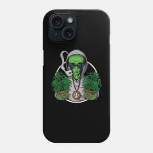 Ganja The Smoking Alien | Intergalactic Traveler Phone Case