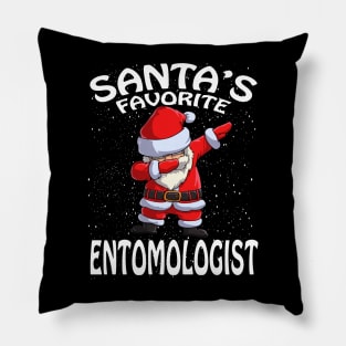 Santas Favorite Entomologist Christmas Pillow