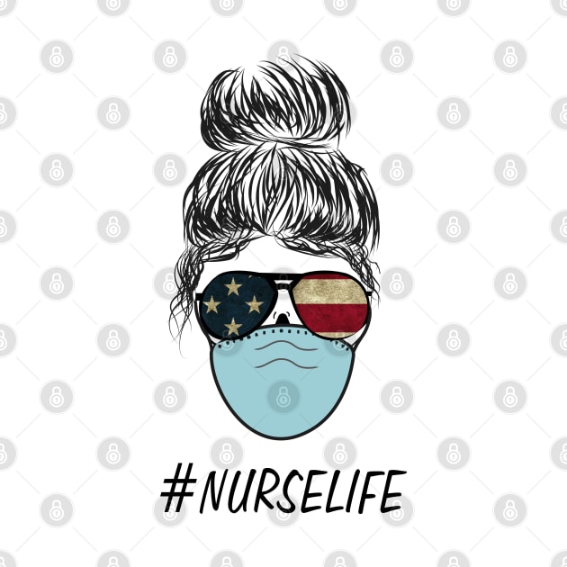 Nurse Life with face mask by VikiShop