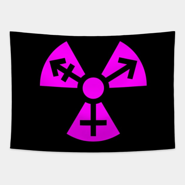 Trans Radiation - Fuchsia(-ish?) Tapestry by GenderConcepts