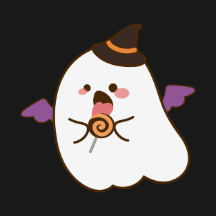 Cute ghost with Candy T-Shirt