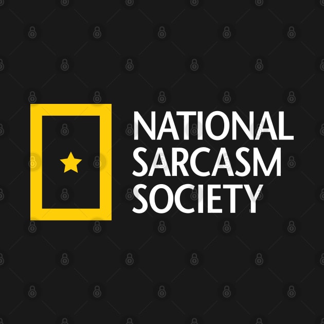 National Sarcasm Society (white) by Sean-Chinery