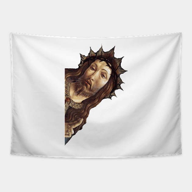 Jesus is watching you - meme Tapestry by ghjura