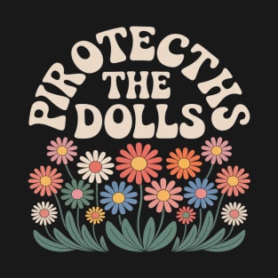 Retro Protect The Dolls Boho Flowers Trans Rights LGBTQ T-Shirt