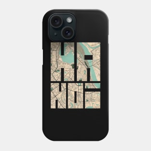 Hanoi, Vietnam City Map Typography - Vintage Phone Case