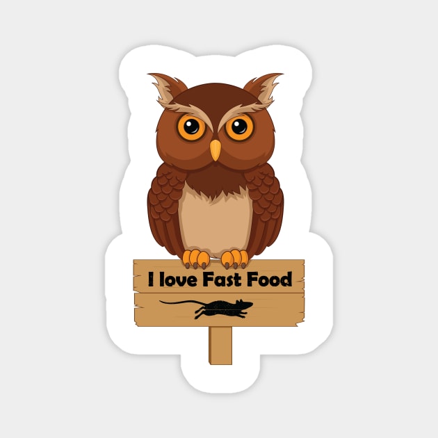 I love fast food Magnet by RockyDesigns