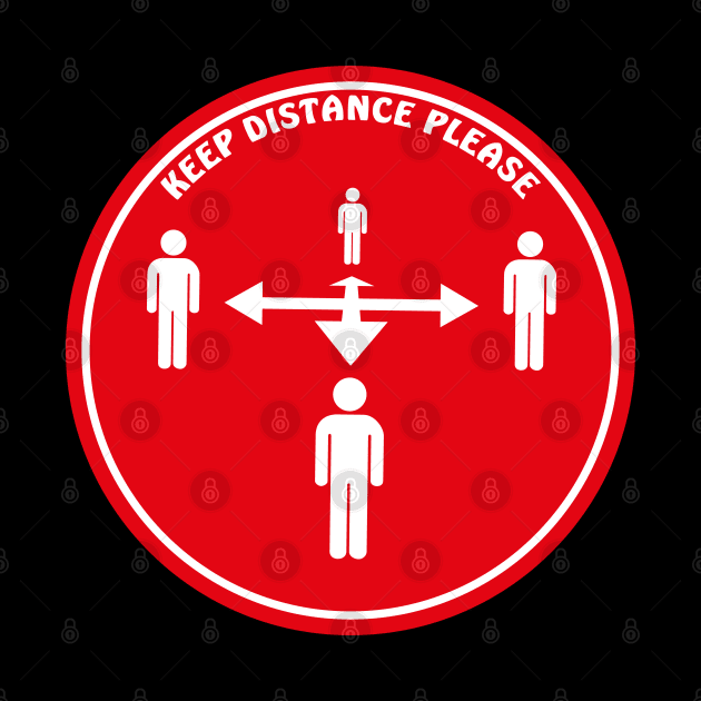 Keep distance - 1.5 meter or 6 feet by All About Nerds