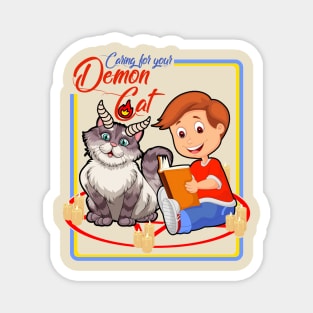 Caring for Your Demon Cat Magnet