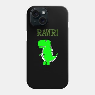 Cute Green Dino Phone Case