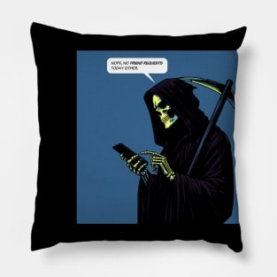 Grim Reaper friend request Pillow