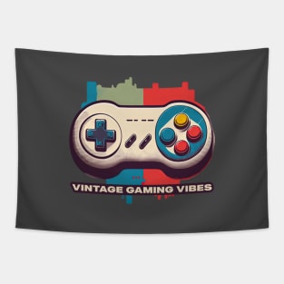 Classic Controller Crew. Vintage gaming. Retro gamepad Tapestry