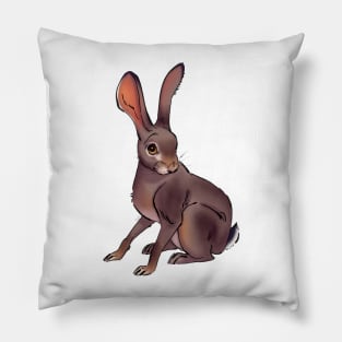 Scrub hare Pillow