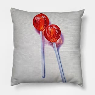 Love Story Lollipops painting Pillow