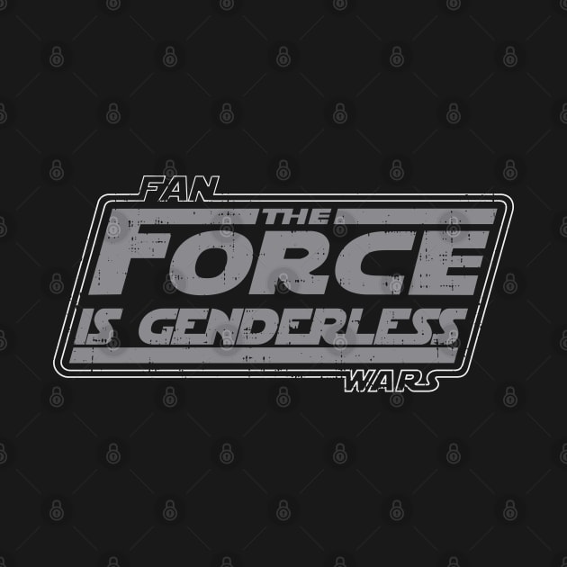 The Force is Genderless (grayscale) by BigHootchie's Super Art Emporium