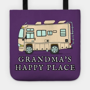 RV Motorhome GRANDMA'S HAPPY PLACE Tote