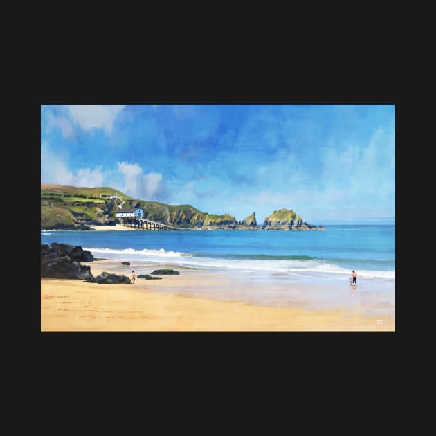 Mother Ivey’s Bay, Cornwall, Original Art by synchroelectric