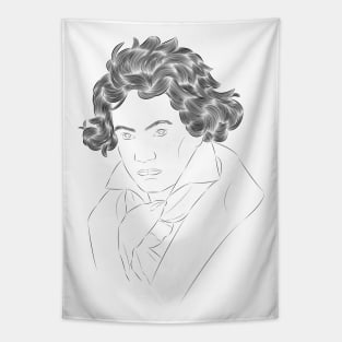 Ludwig Van Beethoven - portrait Tapestry