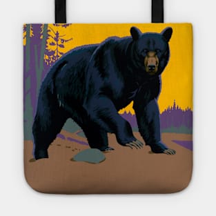 Vintage Travel Poster Canada Hunt Big Game Tote