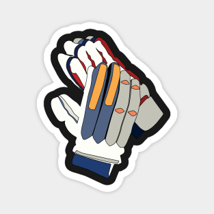Cricket Batting Gloves Clipart Magnet