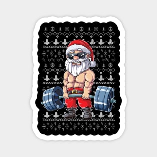 Funny Merry Liftmas Gym Xmas Magnet