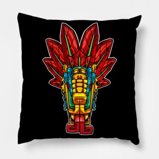 The Feathered Serpent Pillow