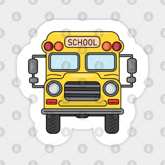 School bus Magnet by IDesign23