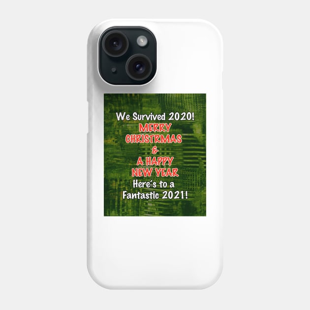 Merry Xmas - We Survived 2020 Phone Case by Heatherian