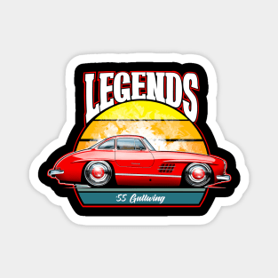 Cartooned Legends Mercedes Gullwing 300SL Magnet