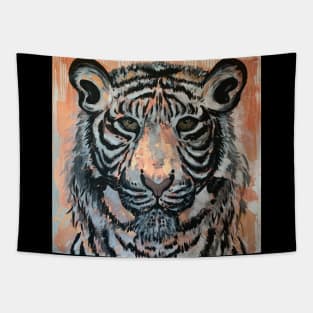 Inner Light Abstract Tiger Art Tapestry