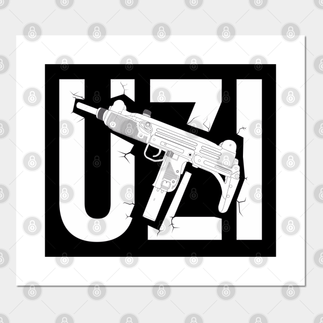 UZI Israeli submachine gun Uzi Posters and Art Prints TeePublic