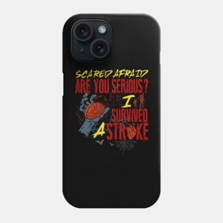 Funny Halloween I Survived A Stroke Phone Case