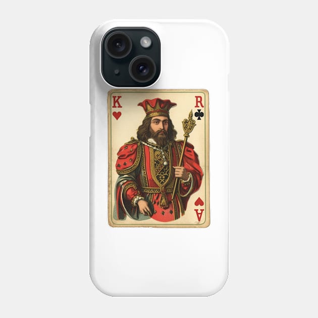 Playing With the King of Hearts! Phone Case by Joe Neckbone's Hangout