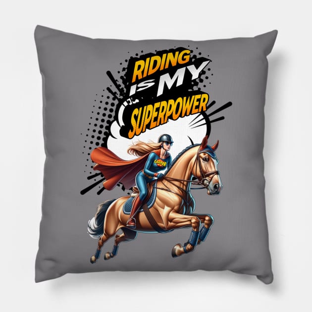 Horse Girl Pillow by BeDazzleMe