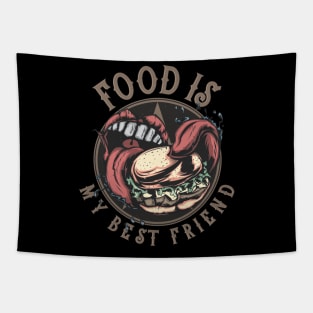 Food is my best friend Tapestry